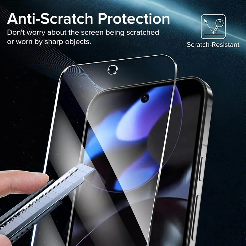 Vidrio con desbloqueo por huella digital para Pixel 9 Pro 10 8A 9A 10A 7A 8 Pro, protector de pantalla Pixel 9 Pro XL, vidrio templado para Google Pixel 9 2