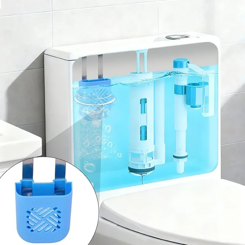 1/2Pcs Toilet Tank Cleaning Tablet Holder' , Hanging Toilets Bowl Cleaner Carrier for Preventing Dissolved Residue From Pollutin view 3