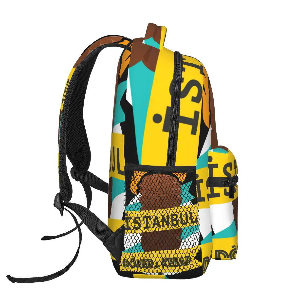 Doner Kebab-mochila informal Unisex para estudiantes, viaje de ocio, ordenador