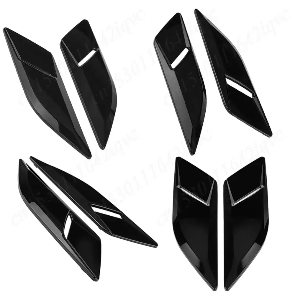 2Pcs Engine Hood Vent Cover Trim Gloss Black Car Bonnet Air Outlet Decor Covers Compatible with Range Rover Sport L494 2014-2018