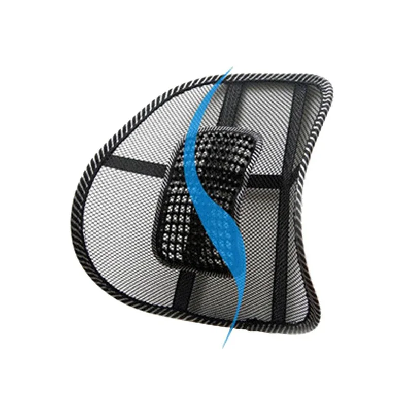 Mesh Car Seat Chair Back Cushion Lumbar Back Brace Car Seat Chair Cushion Massage Back Cushion Pad Support for Home Office