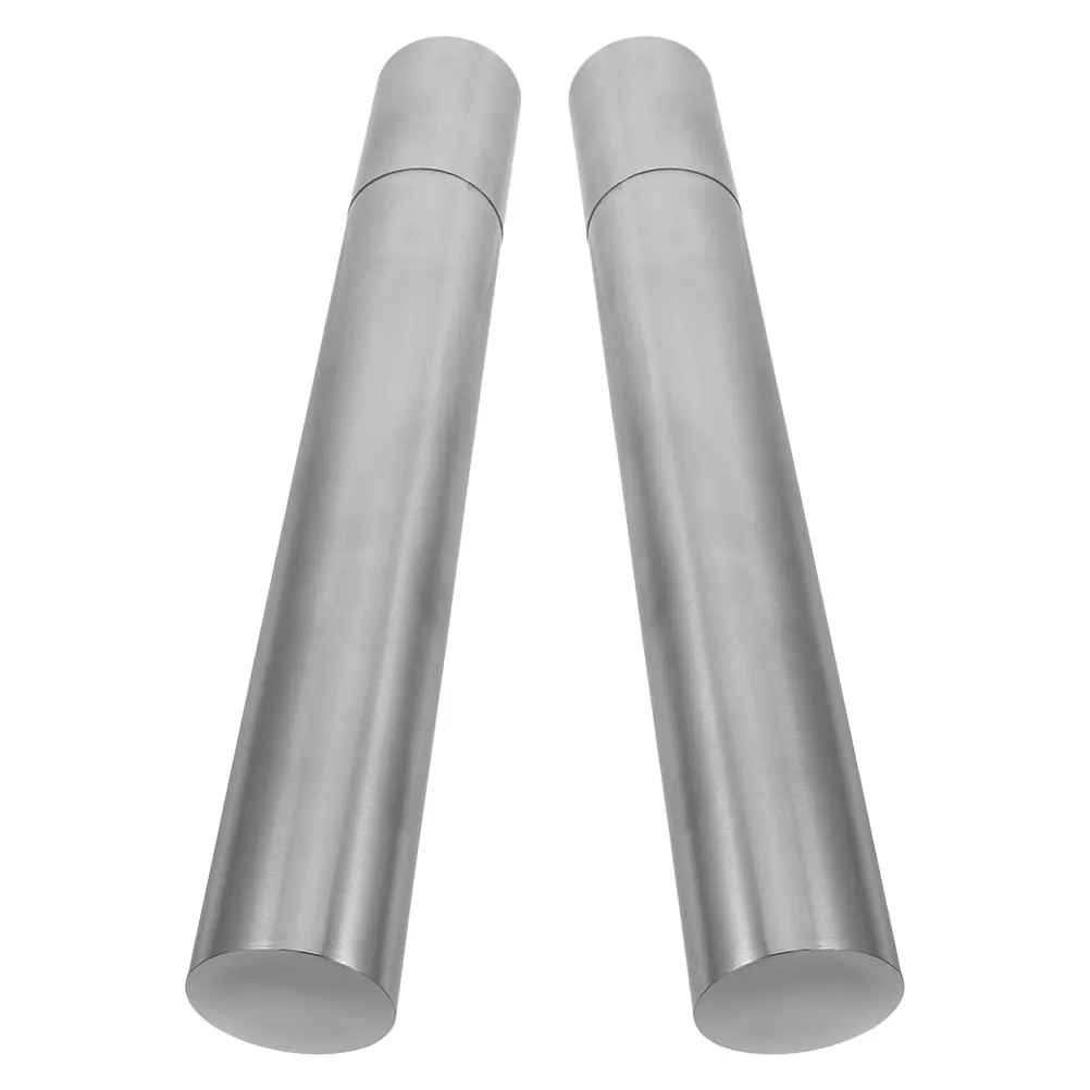 

2 шт., цилиндр из нержавеющей стали, трубка для документов, держатель для свидетельства о рождении, портативный для хранения прокрутки плаката для диплома