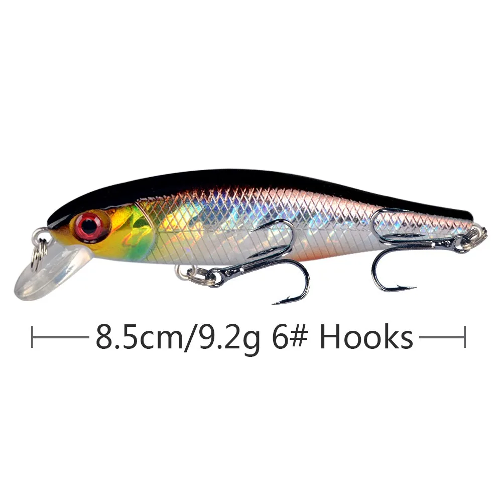 1PCS Japan Hot Model Sinking Minnow Fishing Lures 8.5cm 9.2g Jerkbait Bass Pike Carkbait Wobblers Swimbait Professional Bait