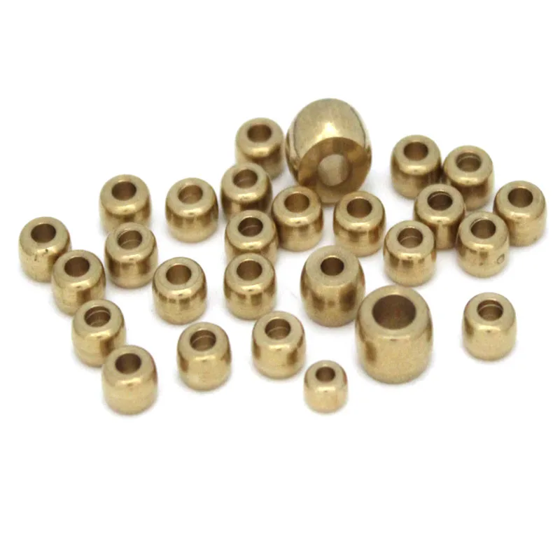 50-100PCs Metal Beads for Making Bracelets 3 4 5 6 7 8 mm Spacer Brass Beads Loose Beads Charms DIY Jewelry Making Accessories