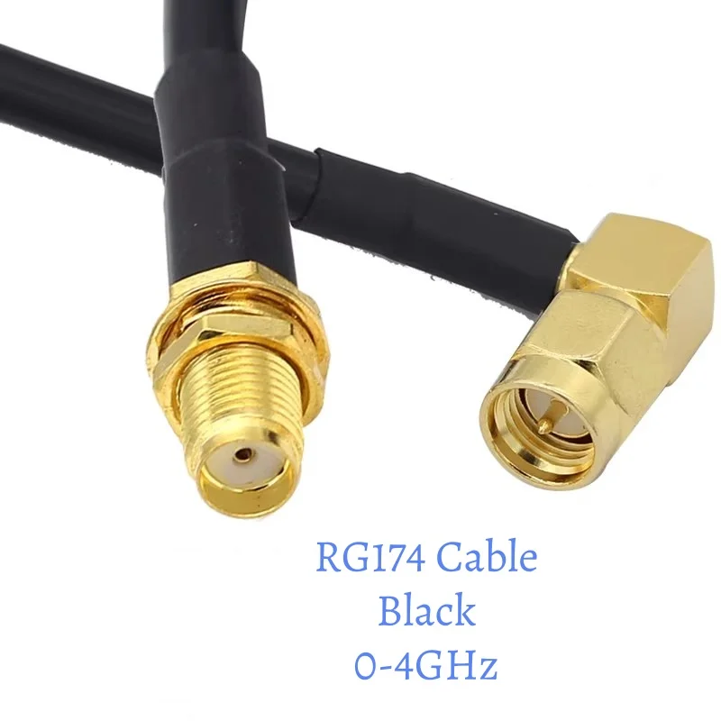 WIFI Antenna Extension Cable SMA Male Plug Female Jack Straight Right Angle Pigtail Adapter RG174 10/15/20/30/50cm/100/150cm