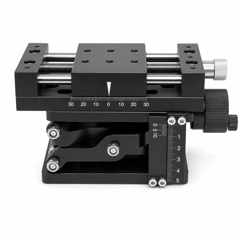 Manual XZ Axis Translation Stage 80x60mm Aluminum Alloy 60mm Travel Fine Adjustment Slide Table Precision Positioning