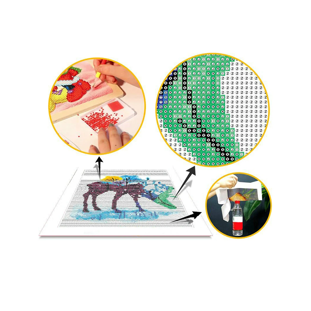 Paysage de fleur de pesca بافيلون شخصية bricolage perceuse كاملة الماس peinture ديكور الماس rond فسيفساء p