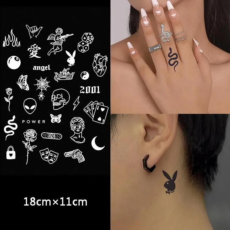 

Long-Lasting 15 Days,Waterproof Temporary Tattoos for Men Women,Tattoo Stickers,Semi-Permanent Fake Tattoo