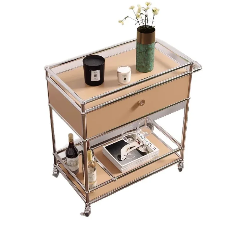 

Medieval trolley rack light luxury modern style simple sofa side few