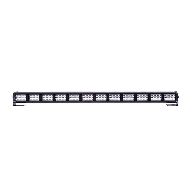 22inch Amber White Emergency Strobe Light Bar High-Power 36LED Car Warning Lamp Car Roof Top Flashing Lights 12-24V