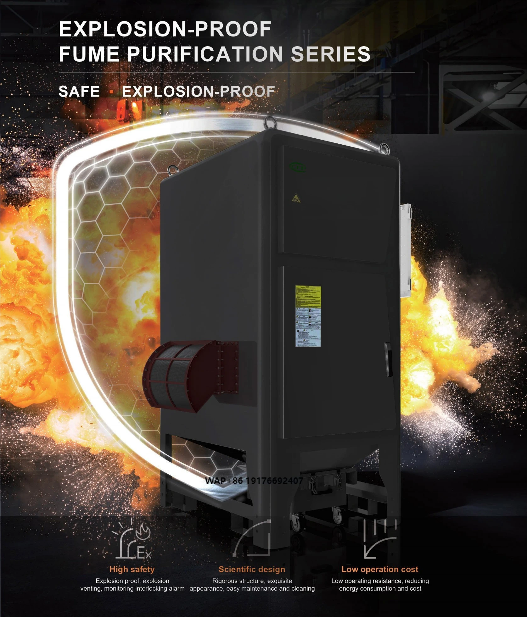 Heavy Duty Sander Dust Collector Equipment Industrial Dust Collection System Metalworking Dust Collector for Commercial Use
