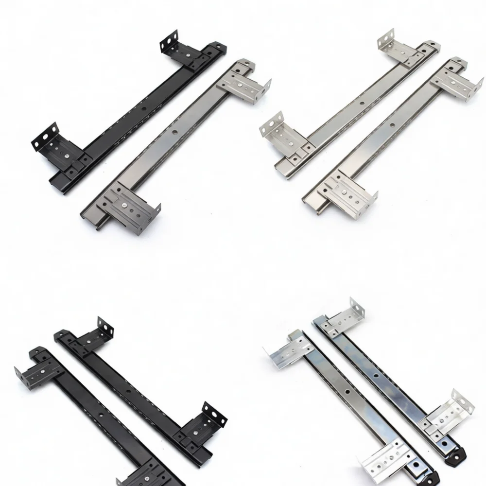 For Zuogang 35mm Width Keyboard Tray Slide Cold Rolled Steel Drawer Runner Durable Silent Hardware For Modern Desk Table