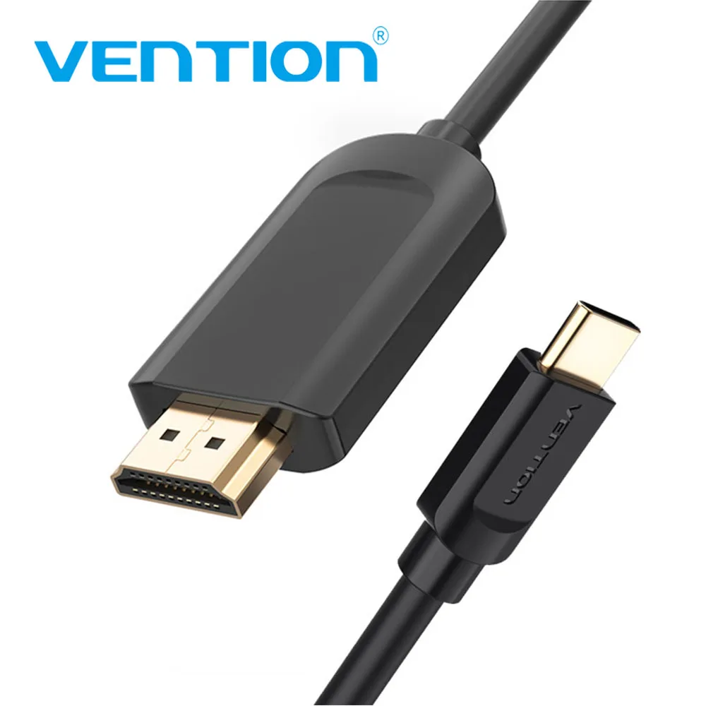 Vention USB C HDMI 4K Type C to HDMI Cable HDMI Adapter for Huawei P20 Mate 10 Pro MacBook Pro Air ipad Pro Thunderbolt 3 1m 2m