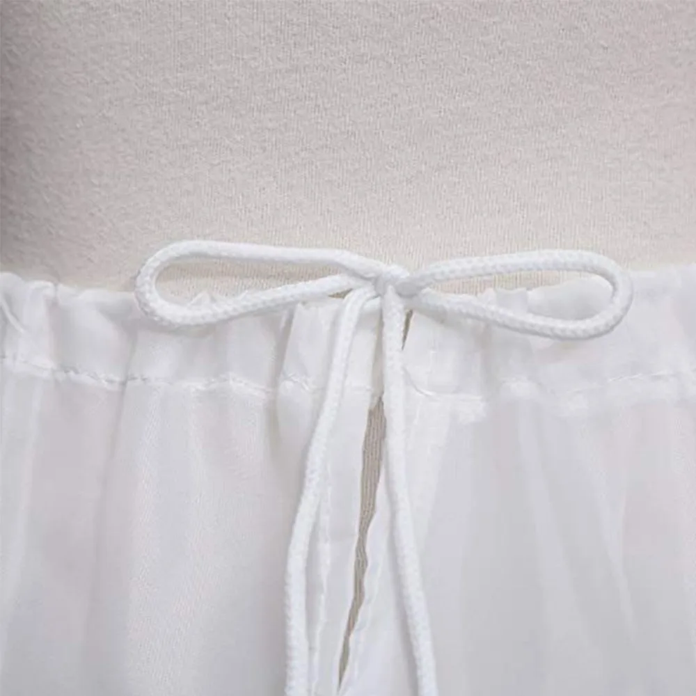 Jupon Blanc pour Enfant, Ligne A, 3 Cerceaux, une Couche, Crinoline, Garniture en Dentelle, Robe de Fille à Fleurs, Sous-Jupe, Taille artificiel astique, Bon Marché, 2024