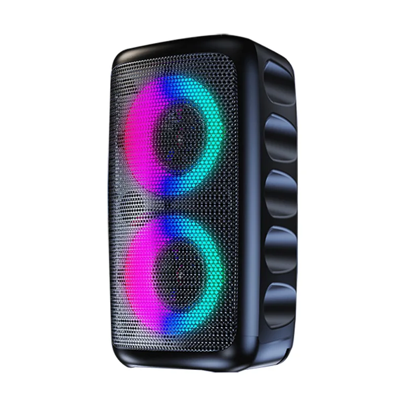 HI-FI 3D サラウンドサウンドポータブルスクエアダンスカラオケワイヤレス Bluetooth Caixa De Som 屋外スピーカーサポートカード挿入 USB