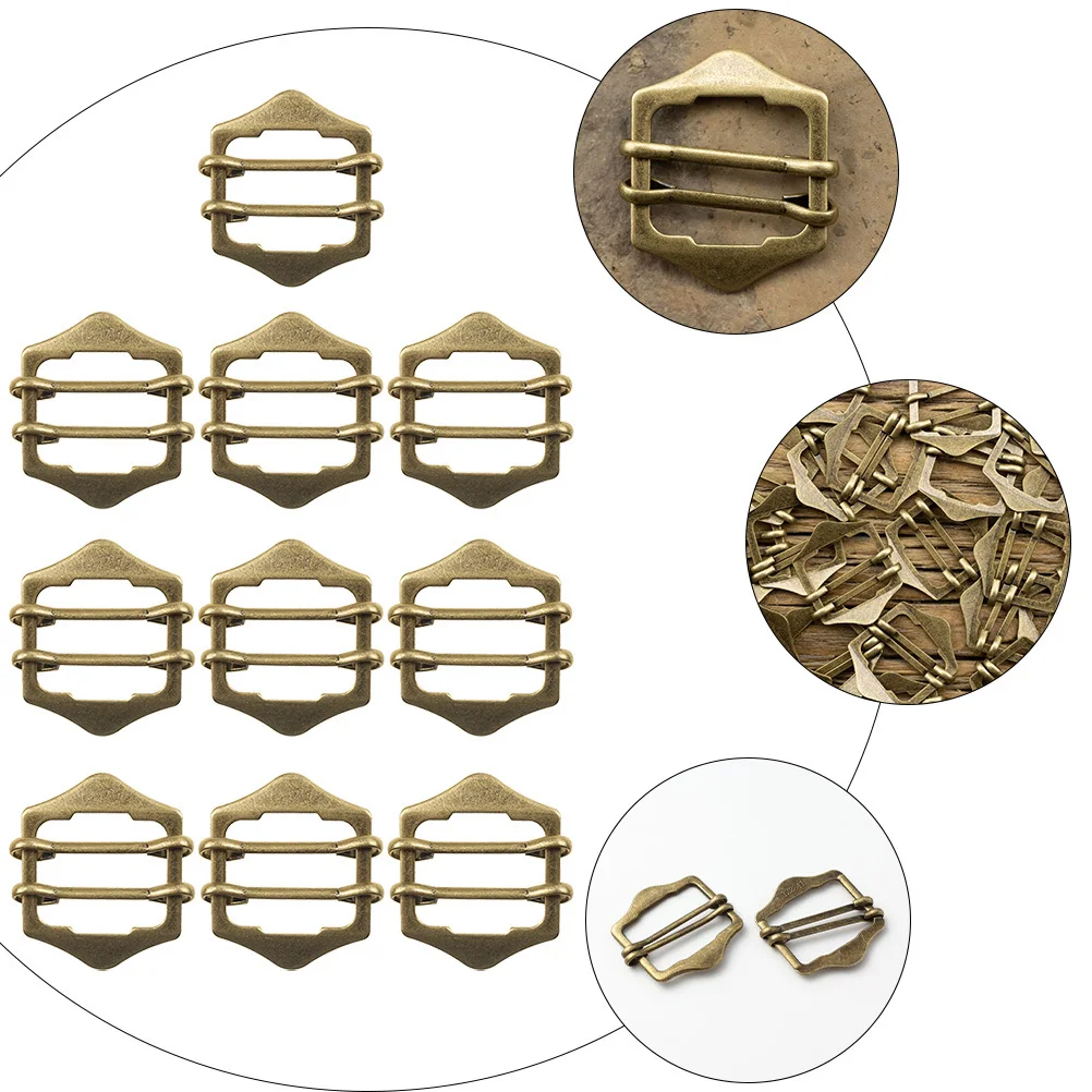 

50Pcs D-Ring Buckles Metal Adjustable Buckles for Clothing Accessories Strap Belt Handbag Craft Supplies Buckle