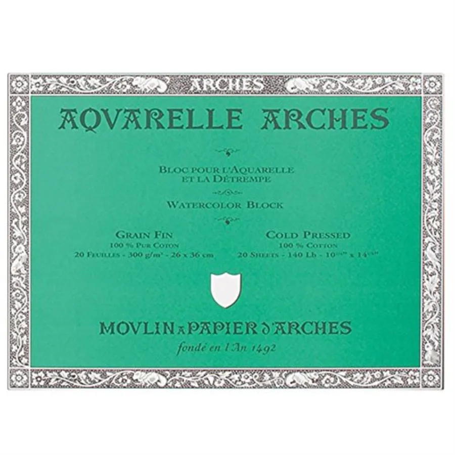 

Блок для акварели холодного прессования 10x14 дюймов