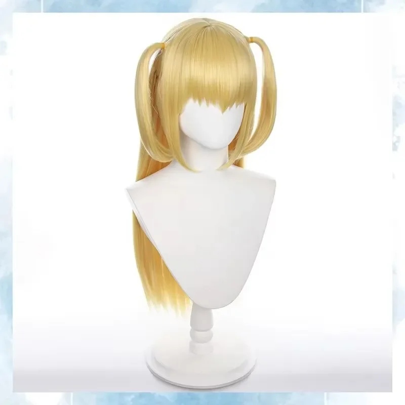 WHIMSICAL W Amane Misa Cosplay Wig Long Straight Golden Styled Heat Resistant Synthetic Hair Wig image 3