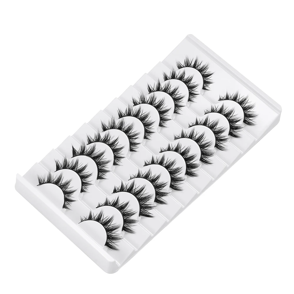 Schoonheid Volledige Strip Valse Wimpers Natrual Lange Handgemaakte 3D Faux Nertsen Lash Dierproefvrij Oogmake-up Gereedschap Wimper Extension