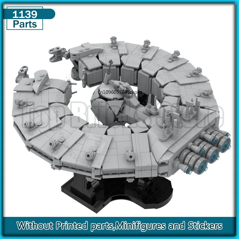 Battlecruiser nave espacial MOC tecnología de bloques de construcción ladrillos modelo conjuntos DIY juguetes de montaje regalos de navidad transporte de aviones