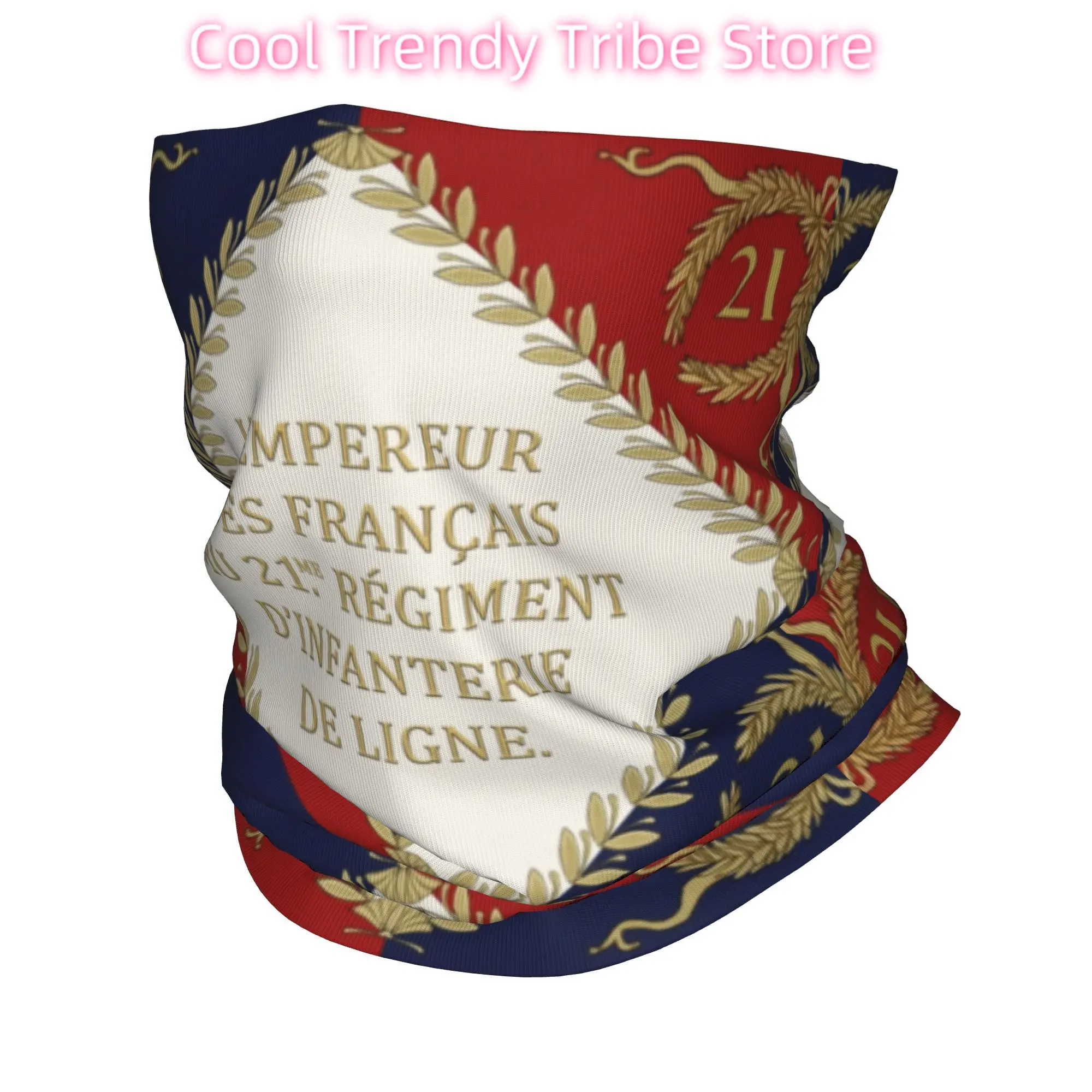 

Наполеоновский французский полковый флаг, зимняя повязка на голову, теплая повязка на голову для мужчин и женщин, Франция, велосипедный шарф-труба, бандана для лица, гетры