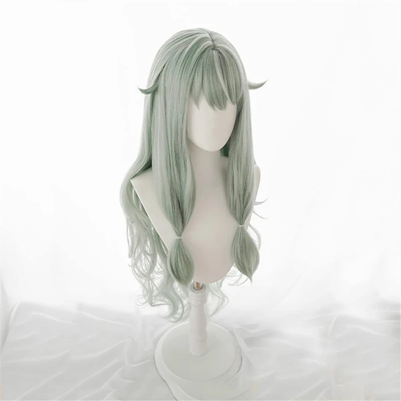 Anime Project SEKAI COLORFUL STAGE! 90cm Long Kusanagi Nene Green Curly Cosplay Wig Heat Resistant Kusanagi Nene Wigs