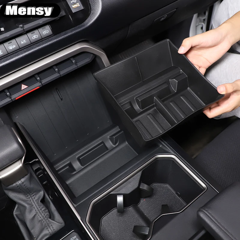 

For Toyota Tundra 2022 TPE Car Center Console Cup Phone Card Holder Storage Box Gear Shift Tray Organizer Interior Accessories