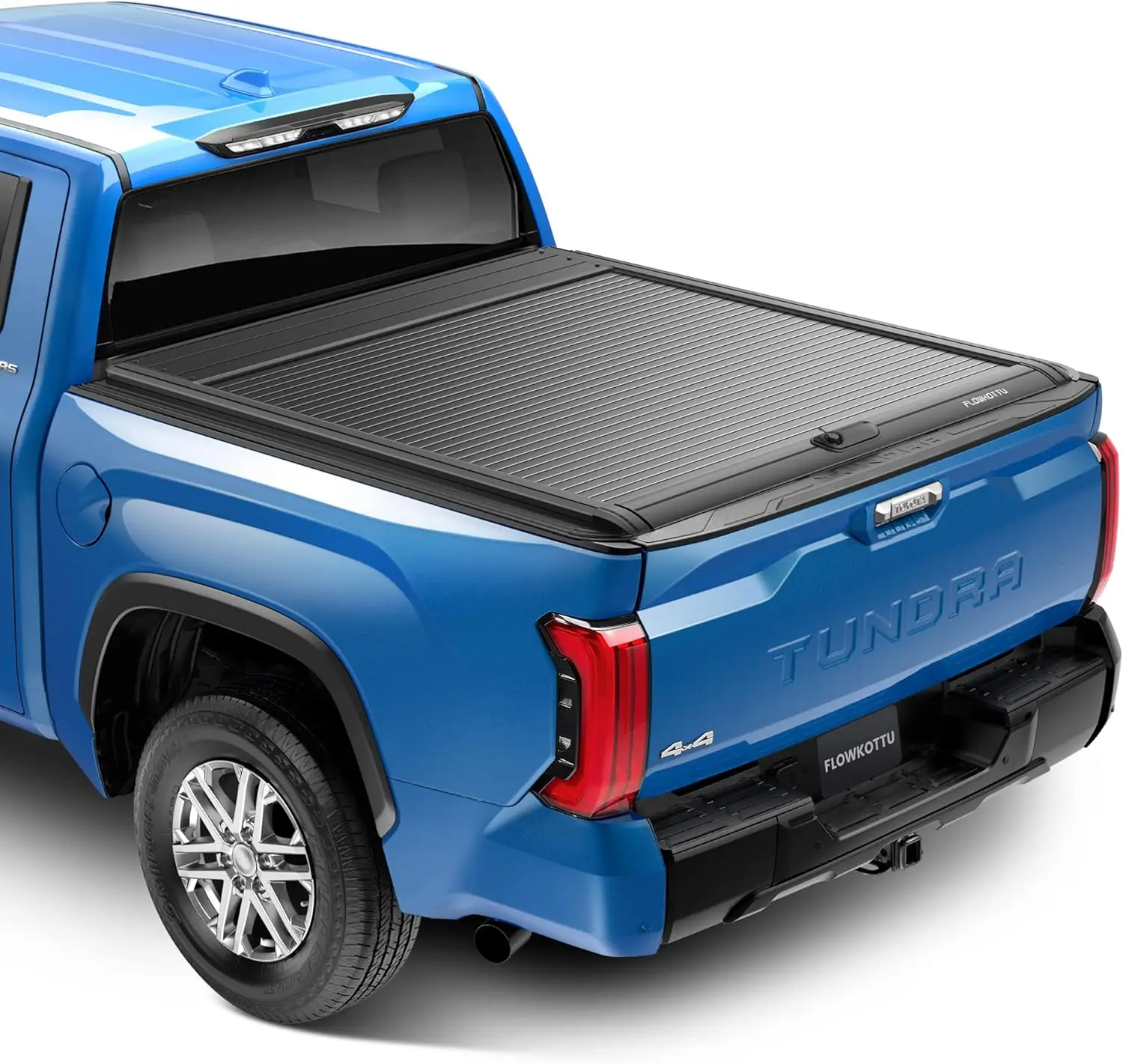 

Flowkottu Retractable Hard Tonneau Cover Fits 2014-2026 Toyota Tundra Truck Bed w/Deck Rail System (5.5 FT)
