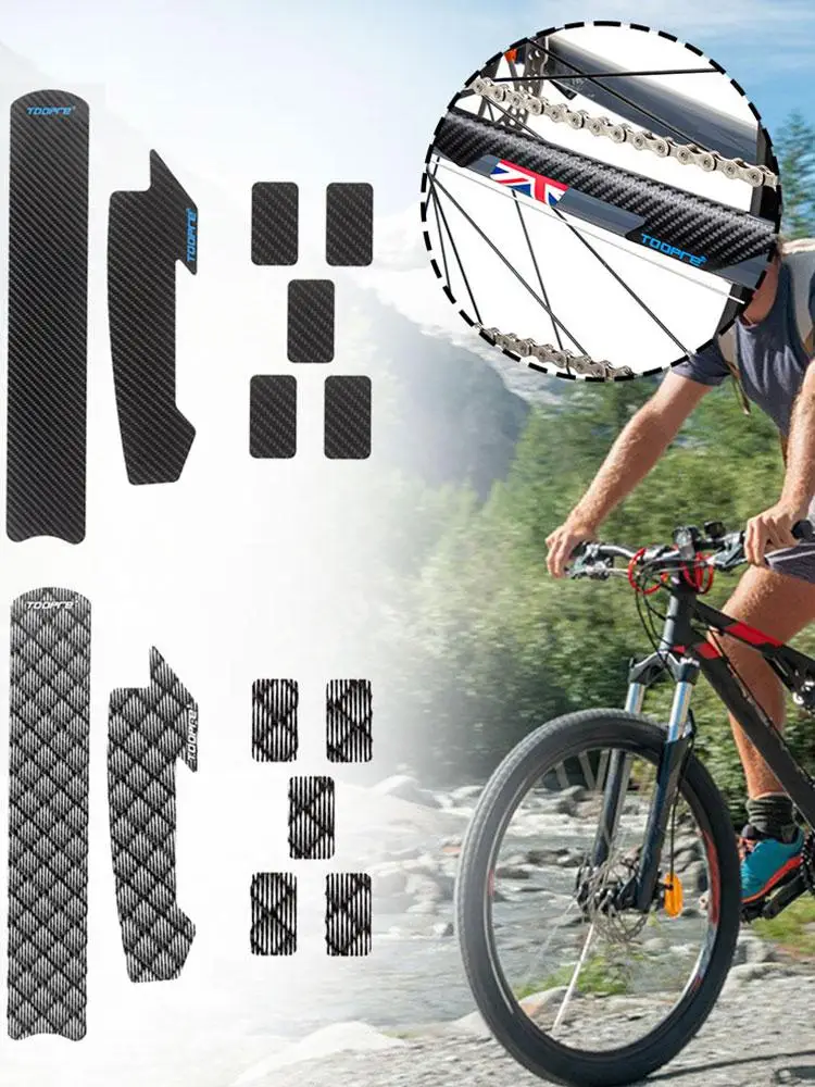 AliExpress Bicycle Chain Protection Sticker Mountain Bike Care Chain Sticker Folding Frame Protective Film Anti-scratch Skin Sticker 3Set