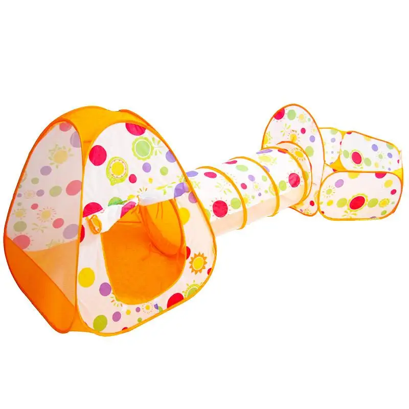 Túnel y tienda de campaña de 3 pulgadas para niños, tubo para gatear, juego para niños, actividad de patio infantil