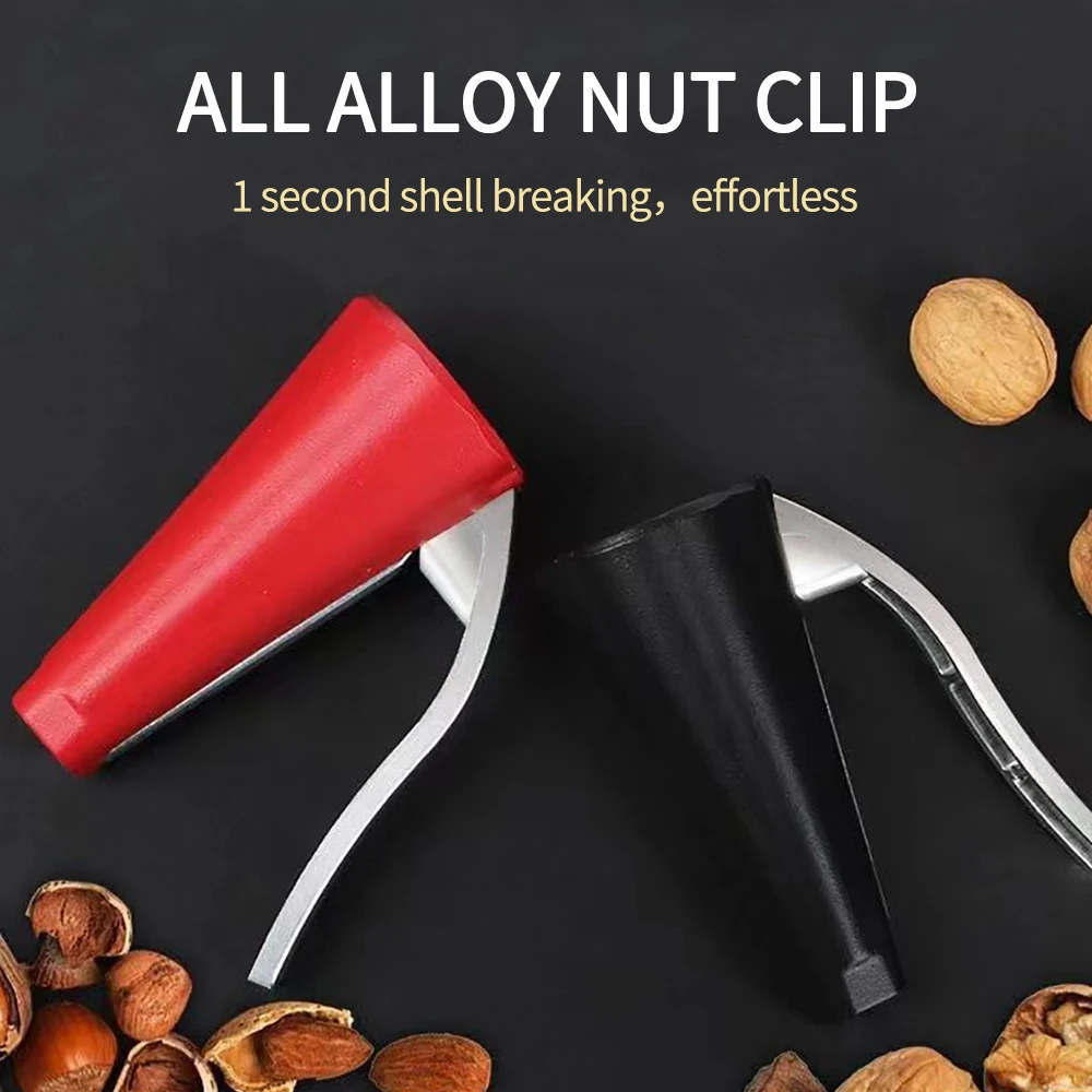 Hazelnut Walnut Pliers Sheller Opener Cutter Plier Nut Cracker Zinc Alloy Funnel Shape Quick Chestnut Gadgets Clip