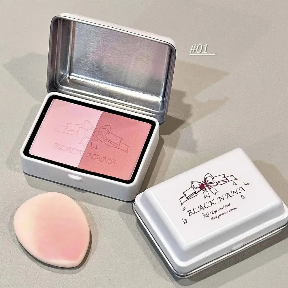 Monochrome Two-tone Powder Blusher Multi-Purposes Matte Expansive Color Blusher Natural Brightening Contour Shadow