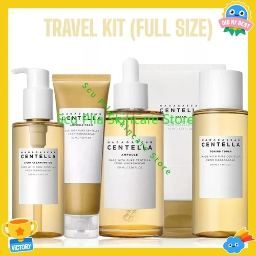 Imagen 2 del producto Cuidado de la piel coreano Centella Asiatica cuidado de la piel limpiador Hyalu-Cica 125ml esencia 100ml crema 75ml tóner 210ml mascarilla hidratante 20g