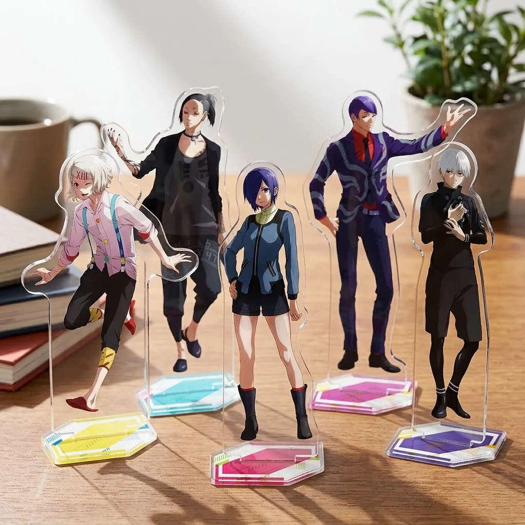 Anime Tokyo Ghoul Acrylic Stand Juzo Suzuya Figure Desktop Decoration Collectible Ornament Cartoon Character Model Gift Keychain