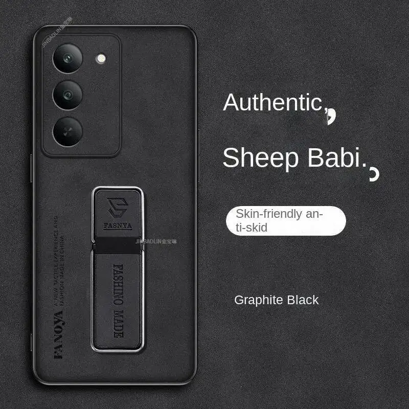 ل redmi 15 4G 5G 5C حافظة موضة جلد الغنم قوس غطاء من البولي يوريثان ل Redmi15 5G ممتص للصدمات Fudna