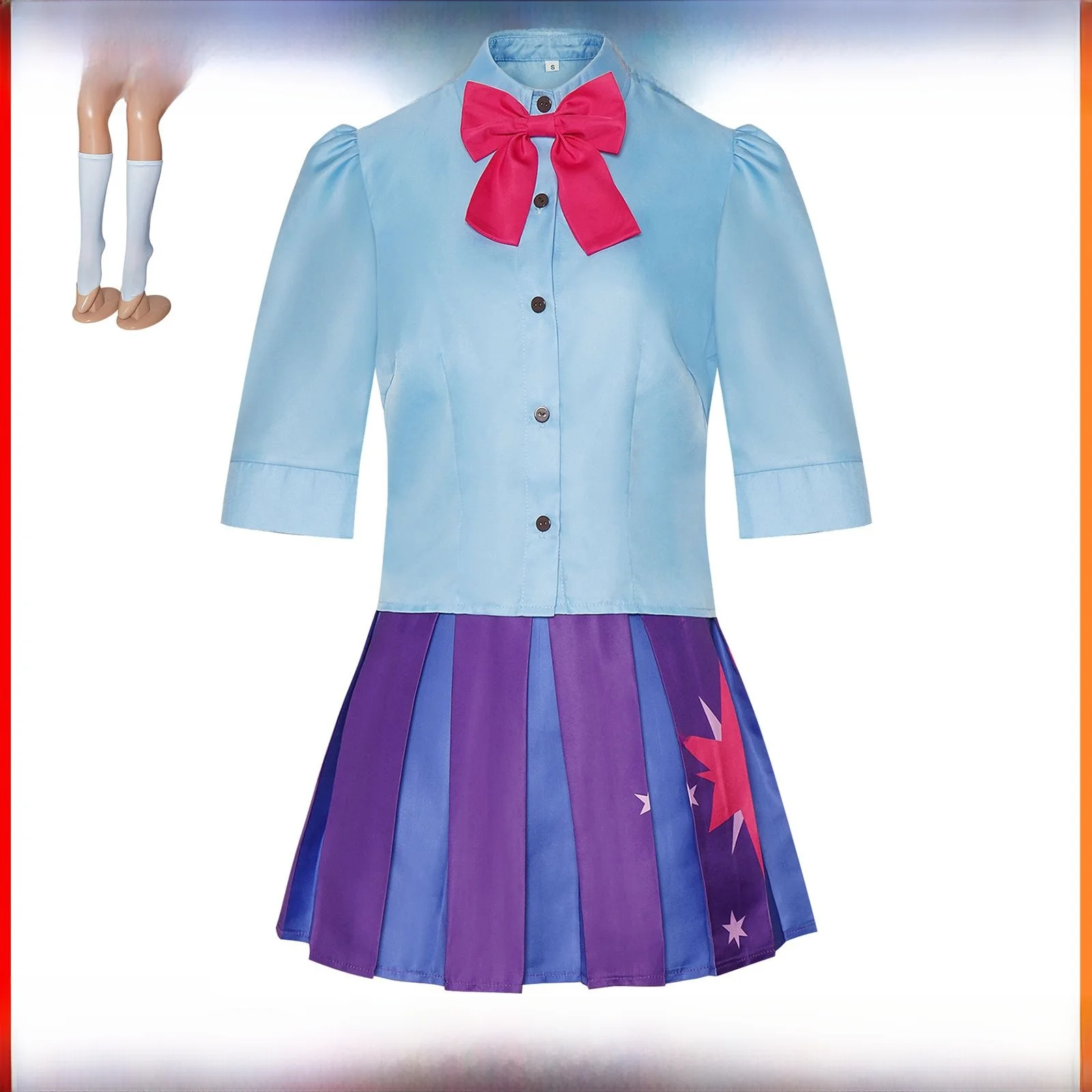 

Rainbow Cosplay Costume Stage Performance Outfit Xiao loween Eve Twilight Sparkle Chinese Traditional Costume