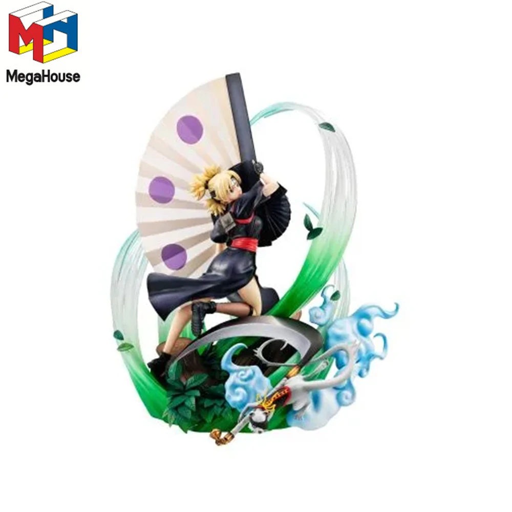 In Stock Original MegaHouse Temari PVC 21cm Anime Character Collectible Display Figure Toy NARUTO Shippuden Desktop Gifts