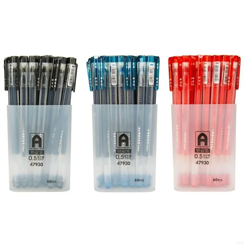 M5TB 60 PCS/set 0.5mm roller joll gel pens ballpoint pen tool for Office School Stationery Hompts