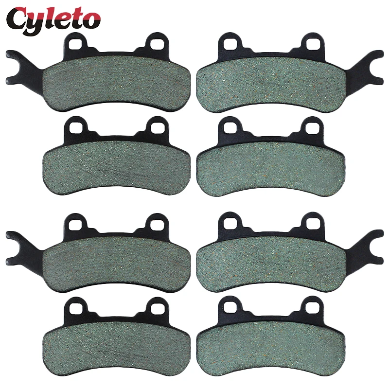 Motorcycle Front Rear Brake Pads for CAN AM Defender Max 2017 Maverick X3 17-18 Trial 800 1000 2018 Traxter T HD5 HD8 HD10 18-19