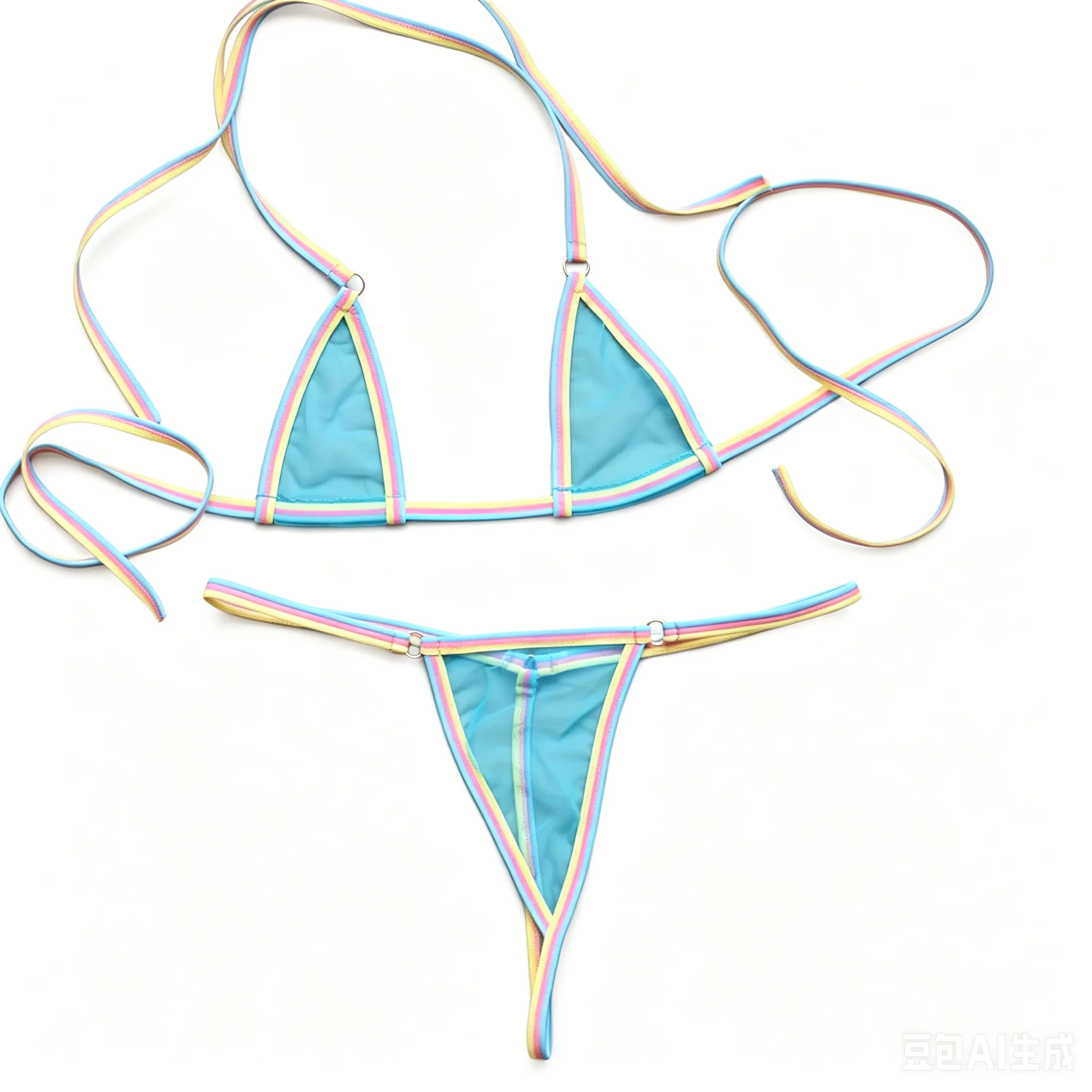 Set Women's Bikini Erotic Bra T Back Thong Home Hotel Sleep Medium Strethy Sexy Secret Clothes String Summer