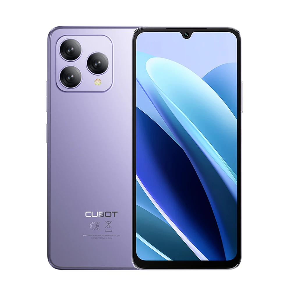 Cubot A40 Smartphone Android 15, 12 Go de RAM (4 Go + 8 Go d'extension), 256 Go de ROM, écran 6,88 pouces 120 Hz, octa-core, appareil photo 48 Mpx, batterie 5100 mAh, NFC, reconnaissance faciale, 4G