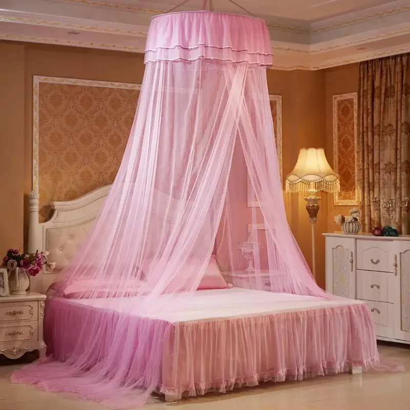 1pc, Princess Style Dome Shaped Ceiling Mosquito Net with Five Color Combinations for Luminous Butterfly Decoration