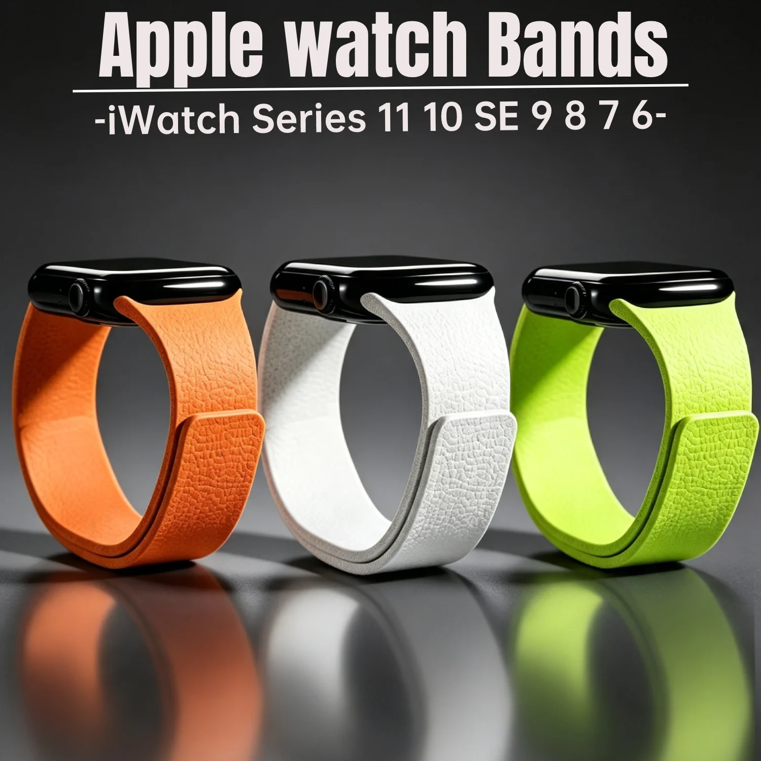 Silicone Magnetic Strap for Apple Watch Bands Ultra4 3 2 49mm 40mm 44mm 41mm 46mm 45mm 42mm Correa iWatch Series12 10 11 SE3 9 8