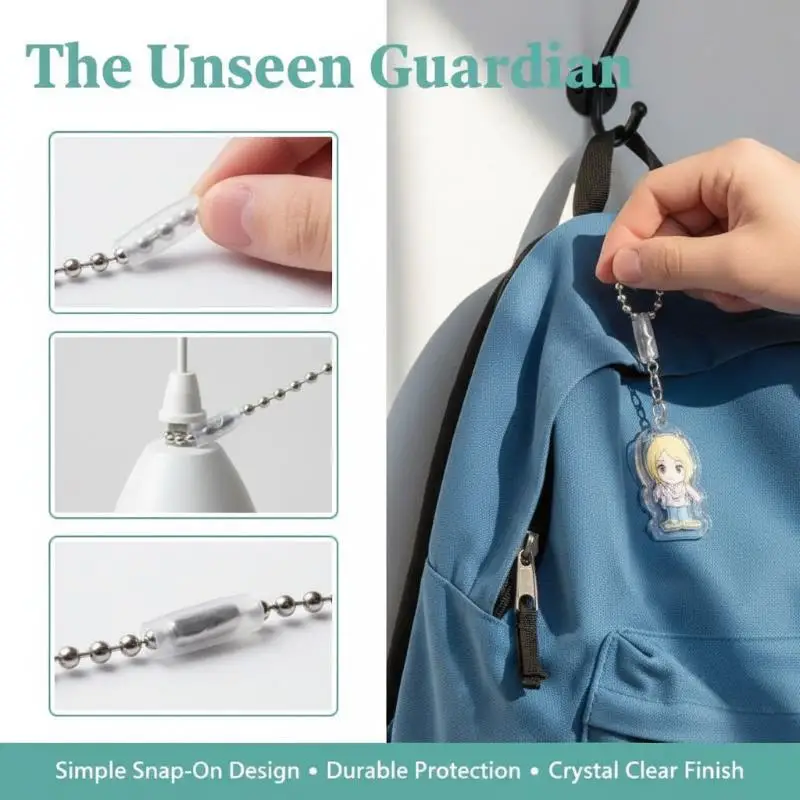 10/20/50/100PCS High Quality Pendant Bead Chain Anti-lost Cover Creative Pearl Chain Anti-drop Protective Cover DIY Accessories