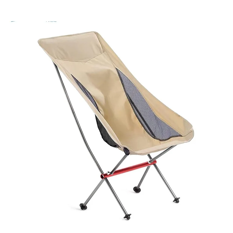 New Outdoor Portable Foldable Camping Chair Height Adjustable Folding Beach Fishing Chair  Outdoor Portable Folding Chair