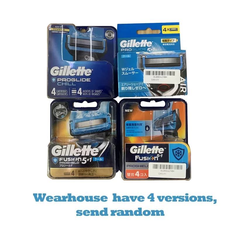 Originele Gillette Fusion Scheermesjes Voor Mannen Razor Scheerapparaten Meer Glad Proglide Proshield Veiligheid Scheermes Vullingen