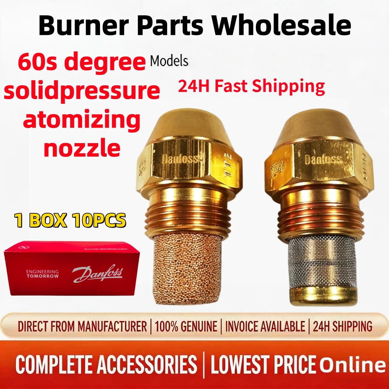 

Oil Burning Boiler Burner 60S Degree Solid Pressure Atomization Fuel Nozzle Combustion Maintenance Parts, 24h Fast Shipping