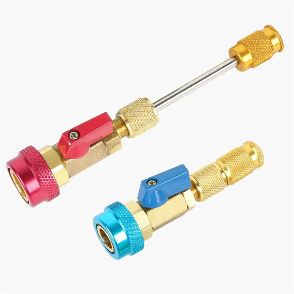 2 pz Auto Aria Condizionata Chiave di Riparazione Refrigerante Refrigerante R134a Valvola Nucleo Valvola Ago Sostituzione Rapida/Strumento di Rimozione