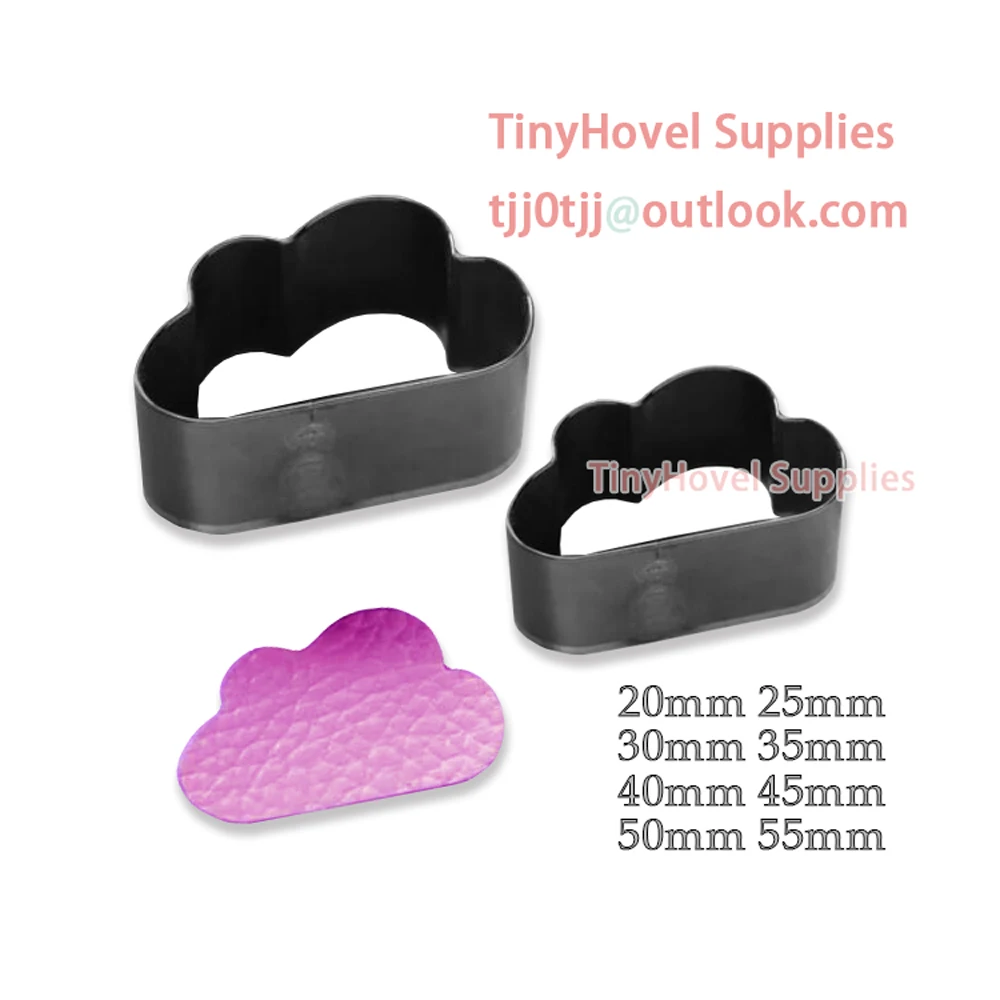 Clouds Shape Steel Rule Die Cut, Steel Cutting Mold for Leather, Steel Punch -Cutter for Leather Crafts, 20mm-100mm (NB005)
