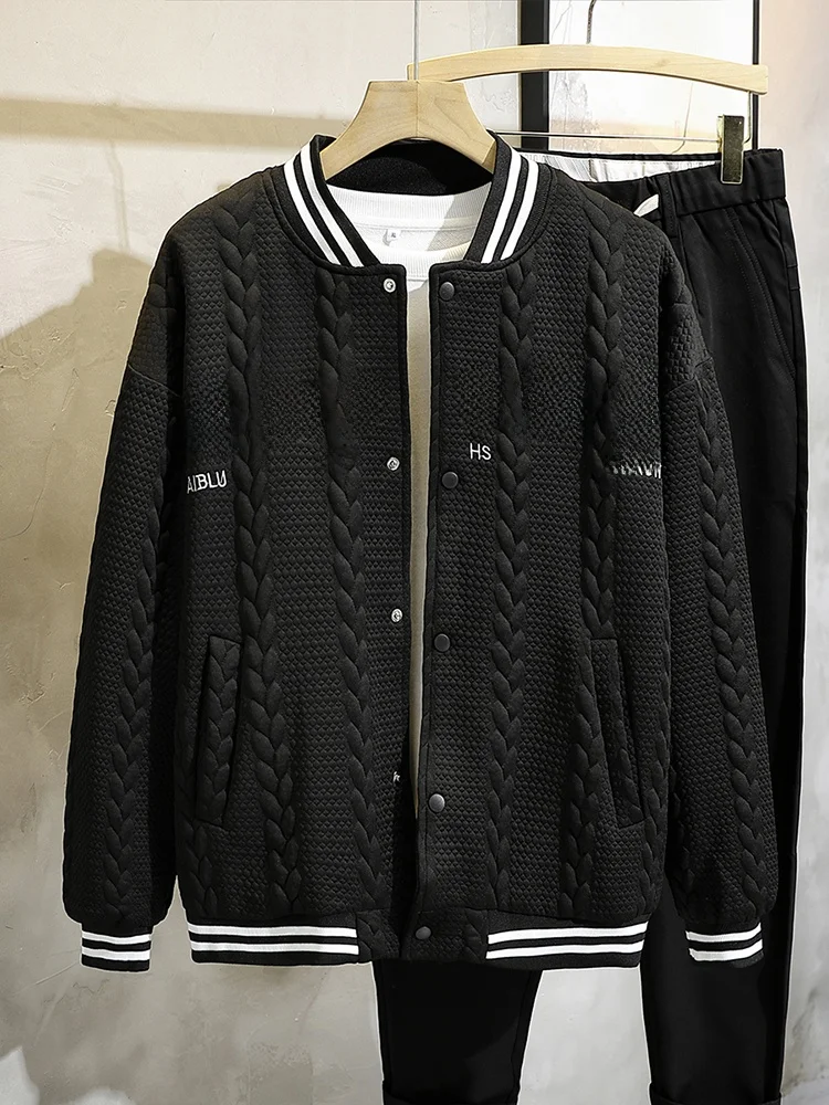 

Бейсбольный джерт с вышивкой в стиле ретро, мужской весенне-осенний модный американский высококачественный свитшот, повседневный дэт для молодежи